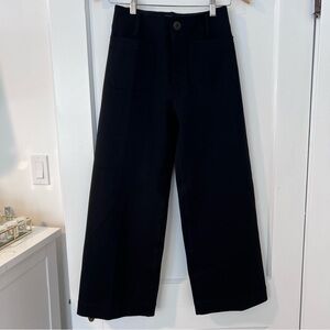 Maeve by Anthropologie The Colette Wide Leg Cropped Pants: Ponte Edition Size 25